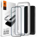 Spigen Protection d'écran en verre trempé AlignMaster Cover 2 Pack iPhone 12 (Pro)