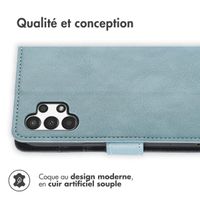 imoshion Étui de téléphone portefeuille Luxe Samsung Galaxy A13 (4G) - Bleu clair