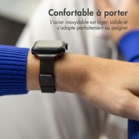 imoshion Bracelet slim Milanese Apple Watch Series 1 t/m 9 / SE (38/40/41 mm) | Series 10 / 11 (42 mm) - Noir