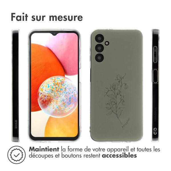 imoshion Coque Design Samsung Galaxy A14 (5G/4G) - Floral Green