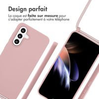 imoshion Coque en silicone avec cordon Samsung Galaxy A56 - Sand Pink