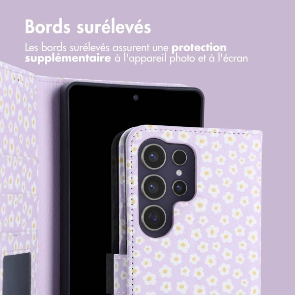 imoshion Étui de télephone portefeuille Design Samsung Galaxy S25 Ultra - White Daisy