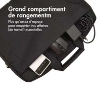 Accezz Sac ordinateur portable professionnelle - Sac universelle jusqu'à 17 pouces - Noir