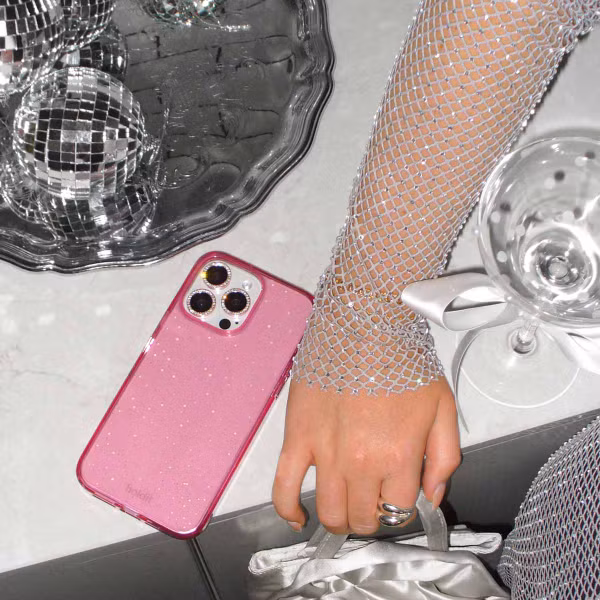 Holdit Coque Pailletée Apple iPhone 15 / 14 / 13 - Rose