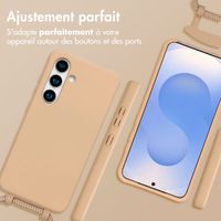imoshion Coque arrière Color avec cordon amovible et MagSafe Samsung Galaxy S24 / S25 - Beige