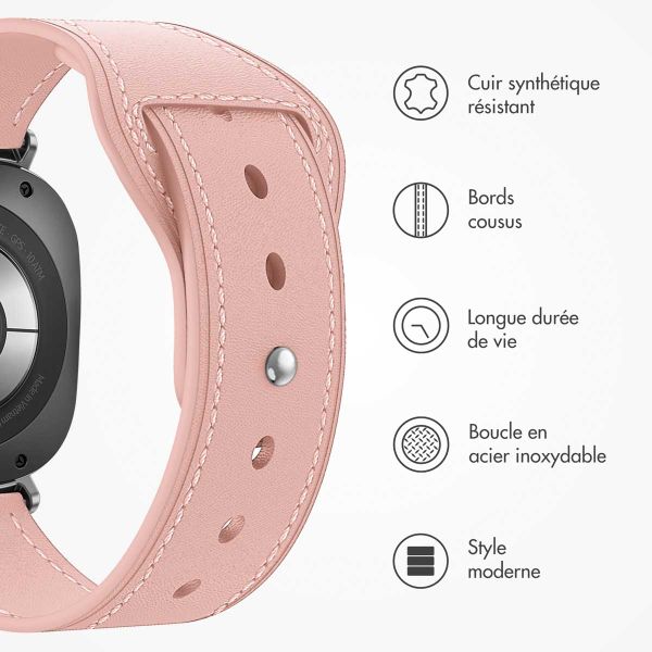 imoshion Bracelet en cuir Samsung Galaxy Watch Ultra (2024/2025) - Rose