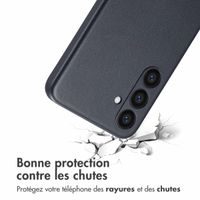 Accezz Coque arrière en cuir avec MagSafe Samsung Galaxy S24 Plus - Onyx Black