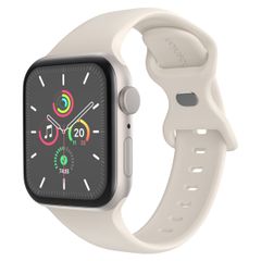 imoshion Bracelet en silicone⁺ Apple Watch Series 1 t/m 11 / SE / Ultra (44/45/46/49 mm) - Taille M/L - Starlight