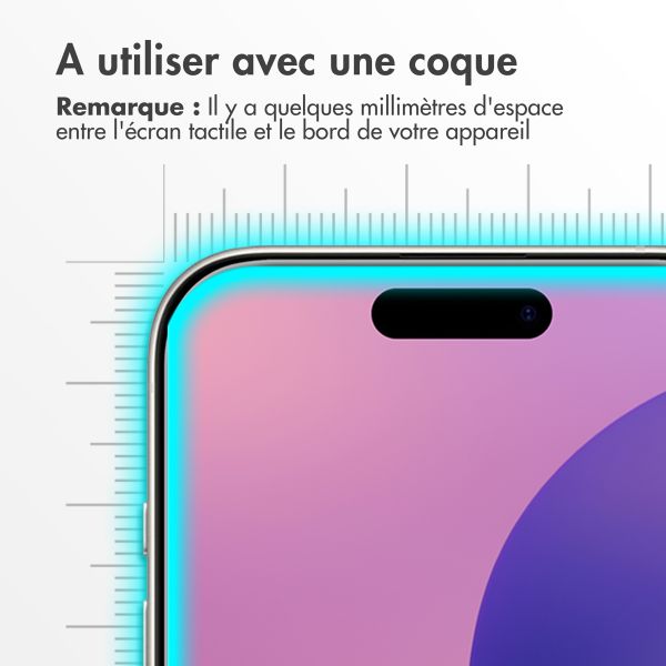 Accezz Protection d'écran en verre trempé 2-pack iPhone 16 Pro Max