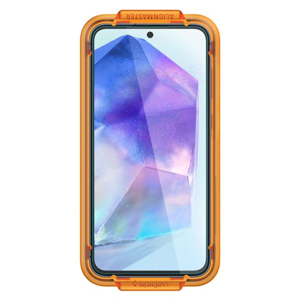 Spigen Protection d'écran en verre trempé GLAStR Fit 2 Paquets + Applicator Samsung Galaxy A55