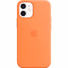 Apple Coque en silicone MagSafe Apple iPhone 12 Mini - Kumquat