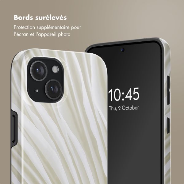 Selencia Coque arrière Vivid avec MagSafe Apple iPhone 15 - Nature Light Brown