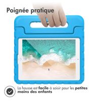 imoshion Coque kidsproof avec poignée Apple iPad 9 (2021) 10.2 pouces / iPad 8 (2020) 10.2 pouces / iPad 7 (2019) 10.2 pouces - Bleu