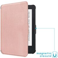 imoshion Étui de liseuse portefeuille Slim Soft Kobo Clara 2E / Tolino Shine 4 - Rose Doré
