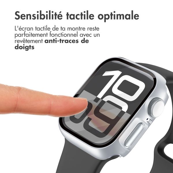 imoshion Coque rigide à couverture complète Apple Watch 10 / 11 - 46 mm - Argent