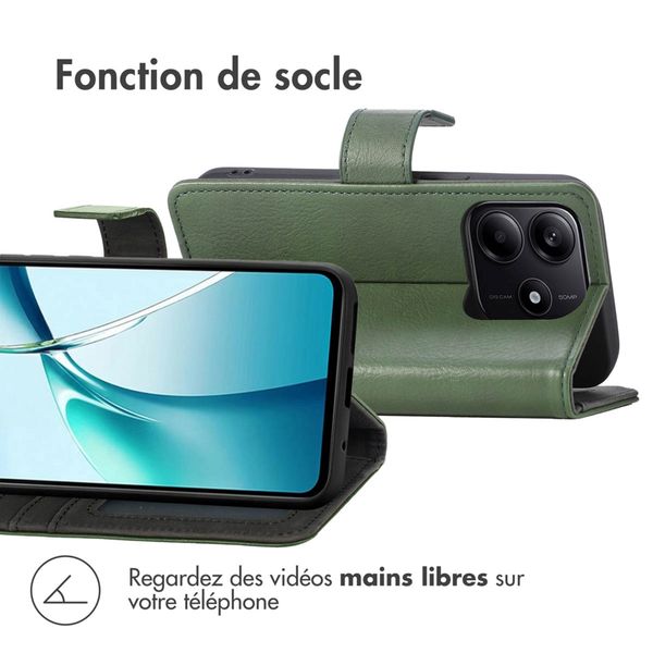 imoshion Étui de télephone portefeuille de luxe Xiaomi Redmi Note 14 (5G) - Vert