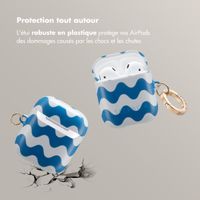 Selencia Coque Vivid Apple AirPods 1 / 2 - Wave Vibes Classic Blue
