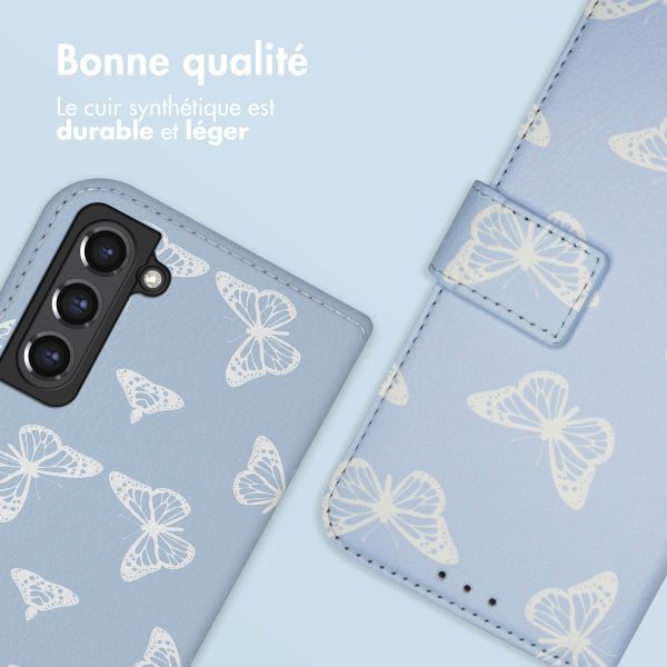 imoshion Étui de télephone portefeuille Design Samsung Galaxy S21 FE - Butterfly