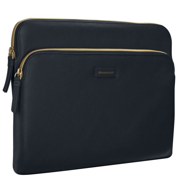 dbramante1928 ﻿Paris+ Sleeve - Pochette ordinateur 13 pouces - Cuir véritable - MacBook Pro / Air 13 pouces - Pacific Blue