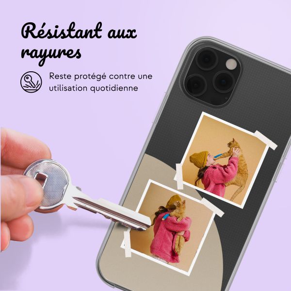 Coque personnalisée avec pellicule N°2 iPhone 12 (Pro) - Transparent