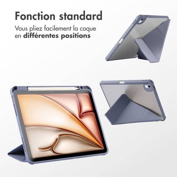 imoshion Coque tablette Origami iPad Pro 11 (2018 - 2022) / Air 5 (2022) / Air 4 (2020) - Lavender