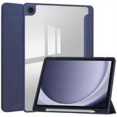 imoshion Coque tablette rigide Trifold Samsung Galaxy Tab A9 Plus - Bleu foncé
