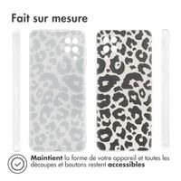 imoshion Coque Design Samsung Galaxy A12 - Leopard Transparent