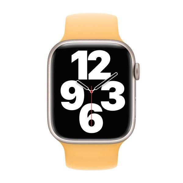 Apple Bracelet Boucle unique en Silicone Apple Watch | 38/40/41/42 mm - Taille 9 - Sunglow