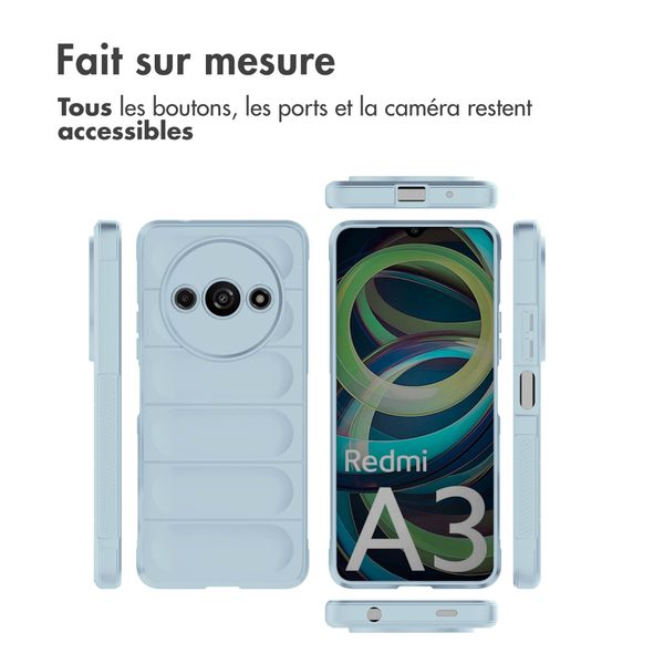 imoshion Coque arrière EasyGrip Xiaomi Redmi A3 - Bleu clair