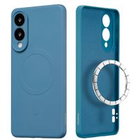 imoshion Coque Couleur avec MagSafe Samsung Galaxy S25 Edge - Bleu foncé