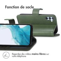 imoshion Etui de téléphone portefeuille Luxe Samsung Galaxy A54 (5G) - Vert