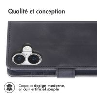 imoshion Etui de télephone portefeuille avec cordon Apple iPhone 17 - Noir