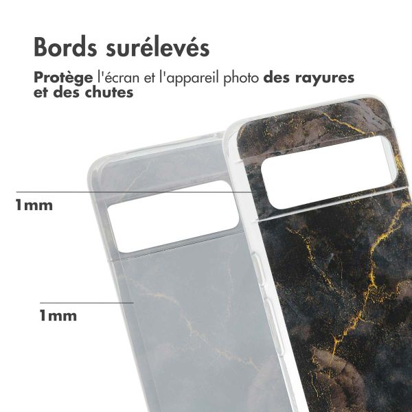 imoshion Coque Design Google Pixel 8 Pro - Black Marble