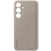 Samsung Coque arrière originale Standing Grip Galaxy S24 Plus - Taupe