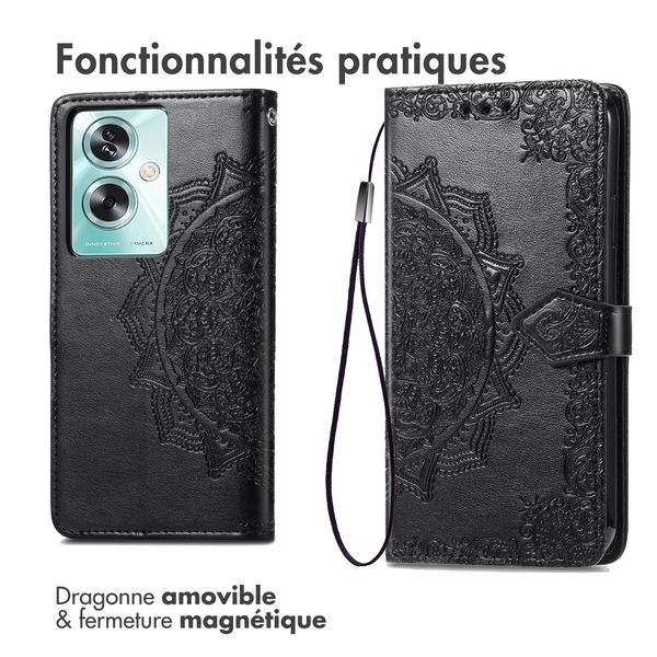 imoshion Etui de télephone Mandala Oppo A79 - Noir