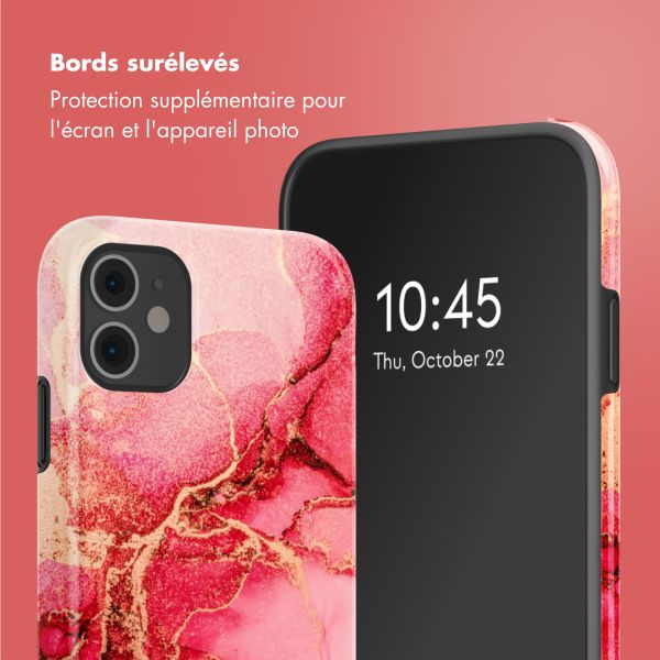 Selencia Coque arrière Vivid Tough iPhone 11 - Rosy Marble