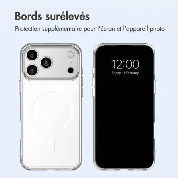 imoshion Coque arrière de protection avec MagSafe Apple iPhone 18 Pro Max / 17 Pro Max - Transparent