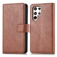 imoshion Étui de téléphone portefeuille Luxe Samsung Galaxy S22 Ultra - Brun