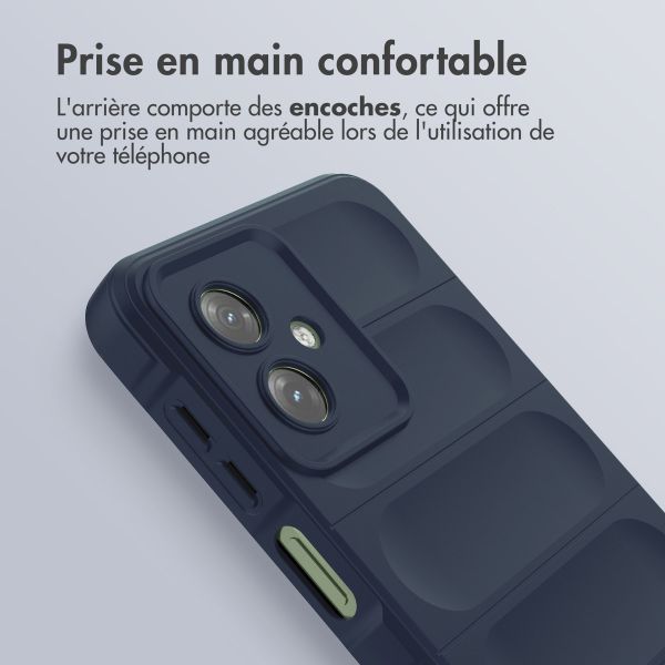 imoshion Coque arrière EasyGrip Motorola Moto G54 - Bleu foncé