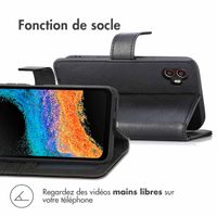 imoshion Étui de télephone portefeuille Samsung Galaxy Xcover 6 Pro - Noir