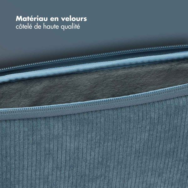 Selencia Pochette ordinateur Corduroy 13-14 pouces - Slate Blue