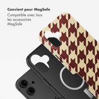 Selencia Coque arrière Vivid avec MagSafe Apple iPhone 16 - Pied-de-Poule