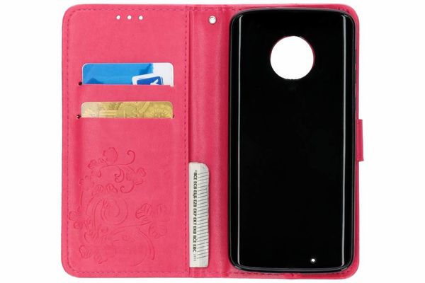 Etui de téléphone Fleurs de Trèfle Motorola Moto G6