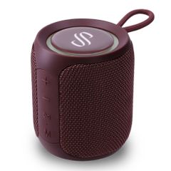 Selencia AquaPlay Enceinte Bluetooth - Enceinte sans fil - Étanche - Bordeaux