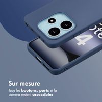 imoshion Coque Couleur Xiaomi Redmi Note 14 (4G) - Bleu foncé
