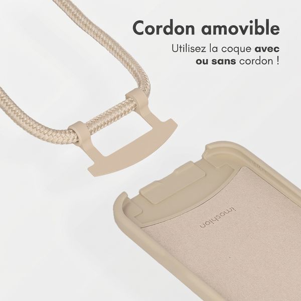 imoshion Coque arrière Color avec cordon amovible et MagSafe Samsung Galaxy S26 - Nude