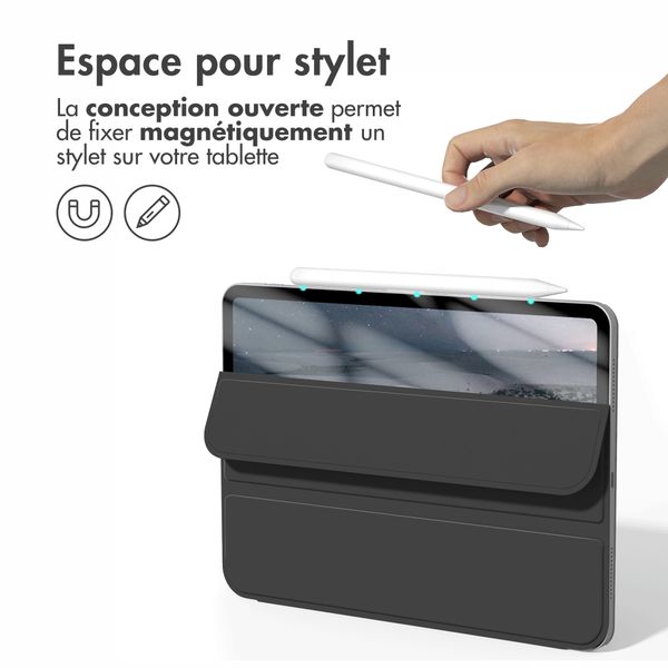 imoshion Magnetic etui de téléphone portefeuille Apple iPad Air 11 pouces (2026) M4 / (2025) M3 / (2024) M2 / Air 5 (2022) / Air 4 (2020) - Noir