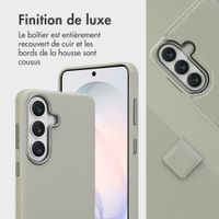 Accezz Étui de télephone portefeuille en cuir 2-en-1 avec MagSafe Samsung Galaxy S26 - Light Grey
