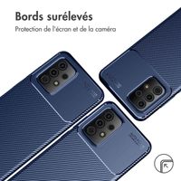 imoshion Coque silicone Carbon Samsung Galaxy A52(s) (5G/4G) - Bleu