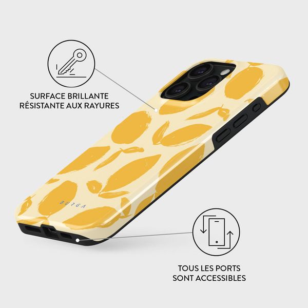 Burga Coque arrière Tough iPhone 15 Pro - Lemon Tart